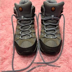 Merrell Gray and Orange Hiking Boots